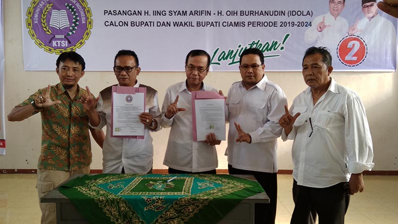 Dapat Dukungan KTSI, Pasangan IDOLA Yakin Menangkan Pilkada Ciamis