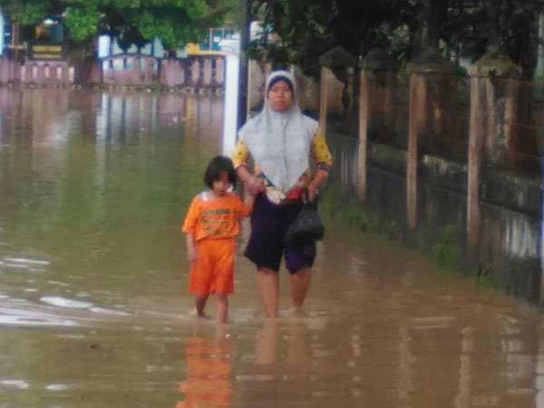 Debit Air Sungai Meluap, Ratusan Rumah di Pangandaran Terendam Banjir