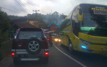 H-3 Jalur Selatan Ramai Lancar Didominasi Sepeda Motor