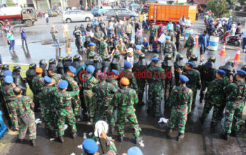 Lempari Pangkalan Militer 3 Orang Provokator Warga Diamankan Tim PHH Prajurit TNI-AU