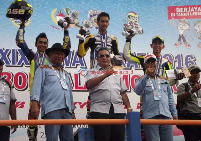 Cabor Balap Motor, Andi Farid Persembahkan Emas untuk Jabar