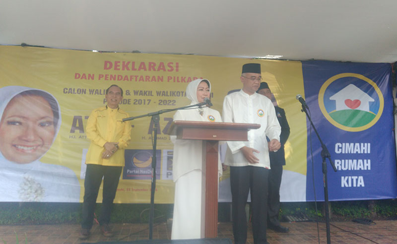 Visi Rumah Kita Tandai Deklarasi Atty-Azul di Pilkada Kota Cimahi