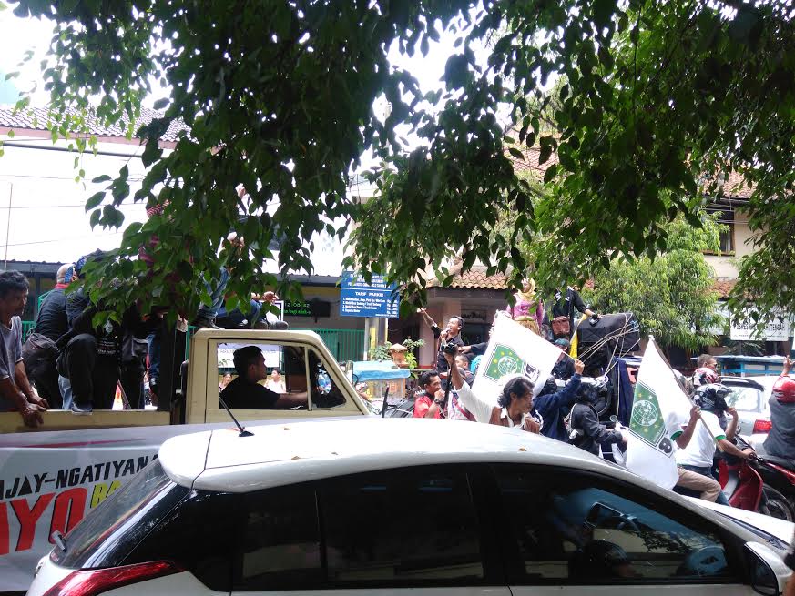 Adu Yel-yel ketiga Tim Sukses Cawalkot dan Cawawalkot Kota Cimahi 2017