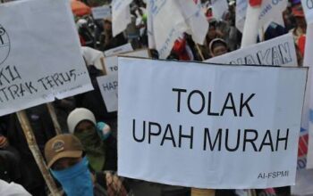 Buruh Jakarta Tuntut Upah Sebesar Rp 3,8 Juta