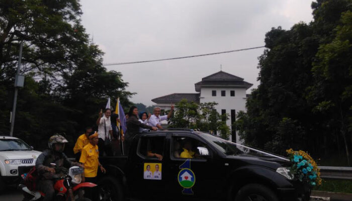 Konvoi Kendaraan Tandai Dimulainya Deklarasi Kampanye Damai