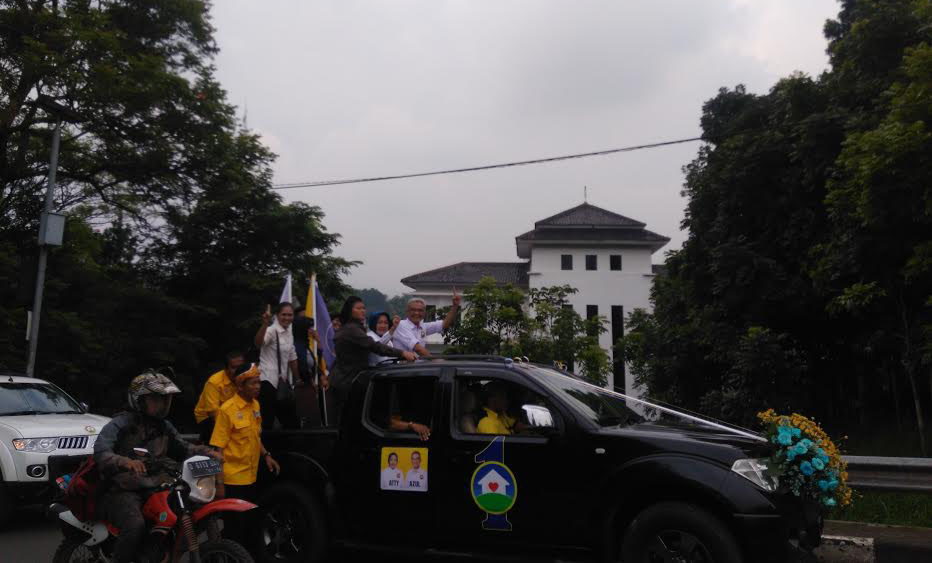 Konvoi Kendaraan Tandai Dimulainya Deklarasi Kampanye Damai