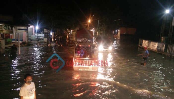 Diguyur Hujan, Jalan Raya Kalipucang – Pangandaran Terendam Banjir