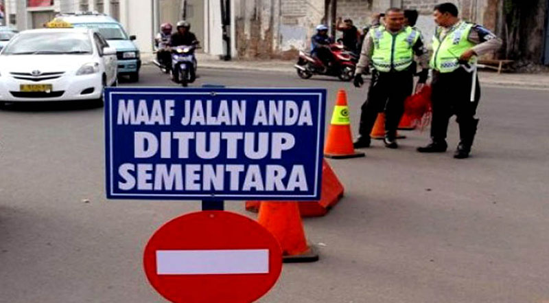 Guna Percepat Bangun Skywalk, Jalan Cihampelas Ditutup Sementara