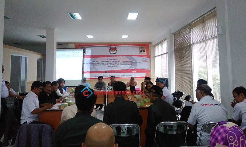 KPU Gelar Rapat Pleno, Ini Jumlah DPS di Pilkada Kota Cimahi