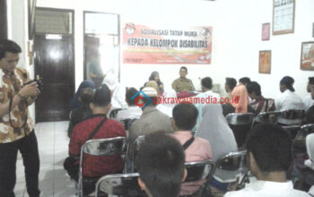 KPU Kota Tasikmalaya Gelar Sosialisasi Tata Cara Pencoblosan Bagi Pemilih Disabilitas