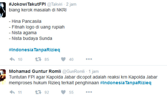 Aktivis Islam Liberal Ramaikan Tagar Indonesia Tanpa Rizieq