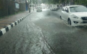 Duh! Banjir Cileuncang Kerap Genangi Jalan Kidang Pananjung Pangandaran