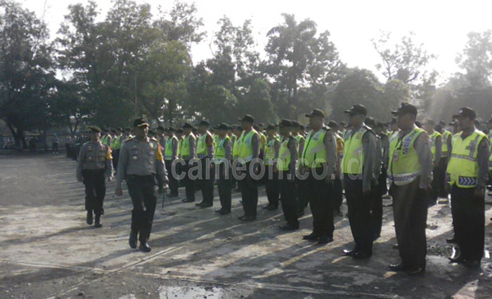 H-2 Pencoblosan Pilkada, Polres Tasik Kota Lepas Tugas 3.209 Pasukan