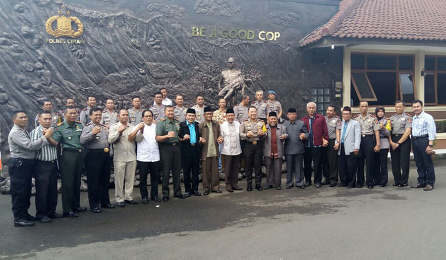 Kala Para Ulama, Pemda dan Aparat Bersilaturahmi di Polres Cimahi