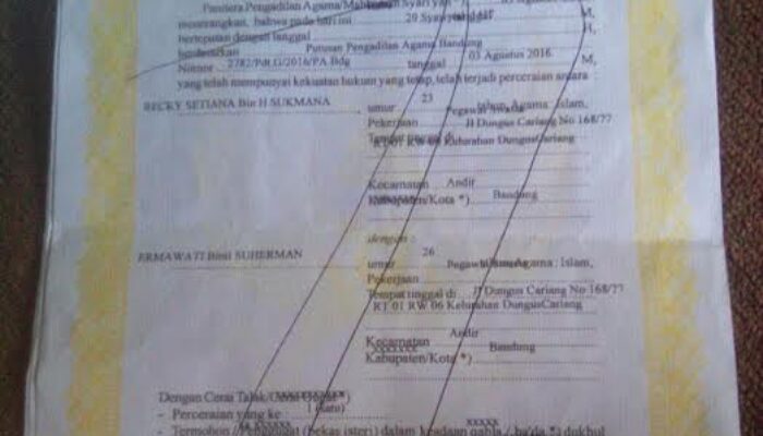 Maraknya Akta Cerai Palsu di Bandung Barat