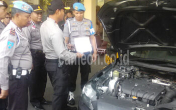Jelang Operasi Simpatik, Kendaraan Polisi Diperiksa