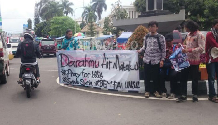 Aksi FSLDK Kecam Kebiadaban Israel dan Amerika