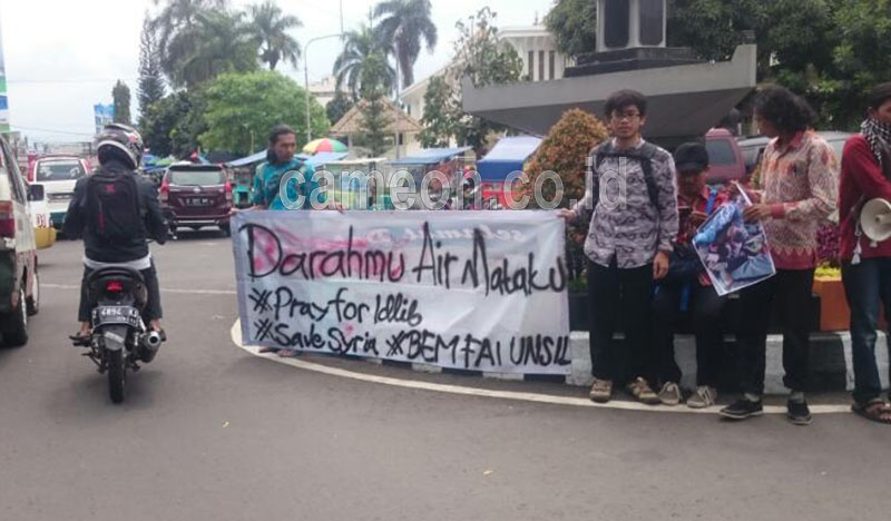 Aksi FSLDK Kecam Kebiadaban Israel dan Amerika