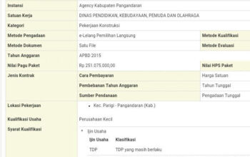 Pembangunan 2 RKB SMAN 1 Parigi Senilai Rp.254.828.000 Jadi Sorotan Publik