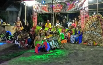 Pertunjukan Kesenian Kuda Lumping Meriahkan Syukuran Kades Terpilih