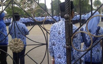 Hari Terakhir Apel Pagi, Ratusan ANS Kesiangan