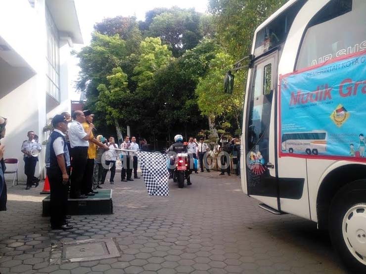 Mudik Gratis, Beberapa Bangku Masih Terlihat Kosong