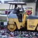 Ribuan Botol Miras Kembali Dimusnahkan Polresta Tasik