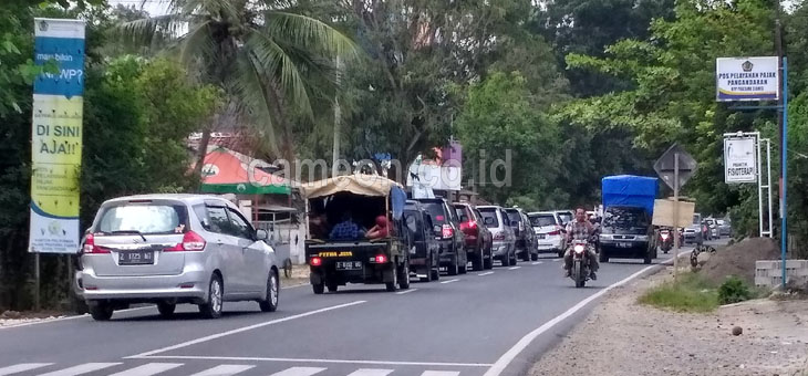 Arus Balik Padat, Lalin Pangandaran Menuju Banjar Macet Panjang
