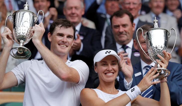 Berpasangan dengan Hingis, Murray Raih Gelar Campuran Wimbledon