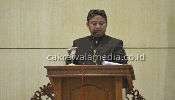 Bupati Uu Kepedean, Klaim  Keberhasilan Gerbang  Desa Pada Sidang Paripurna Hari Jadi ke-385 Kab Tasikmalaya