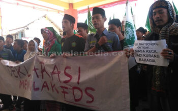 Tolak Pemberlakuan FDS, GP Ansor Gelar Demo di DPRD Pangandaran
