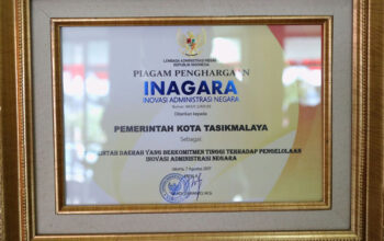 Kota Tasikmalaya Raih Piagam Penghargaan INAGARA Award 2017