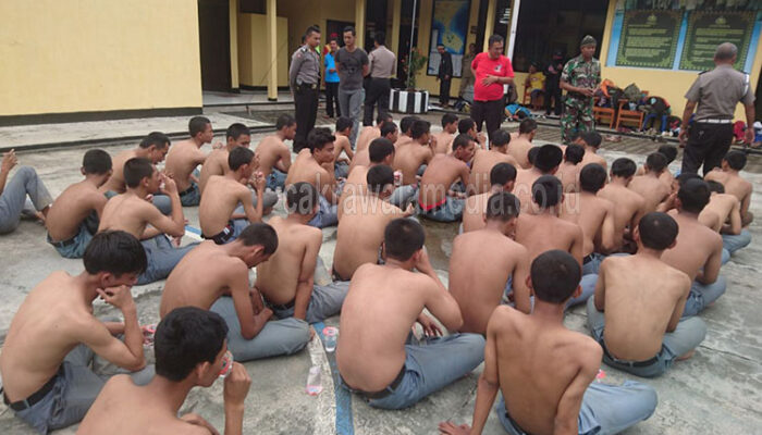 Hendak Tawuran di Pangandaran, Puluhan Pelajar Asal Bogor Diamankan Polisi