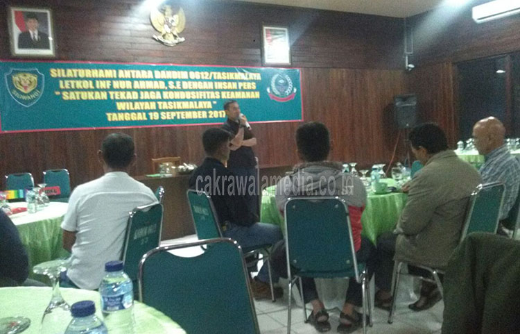 Kodim 0612 Tasikmalaya Ajak Insan Pers Jaga Kondusifitas Daerah