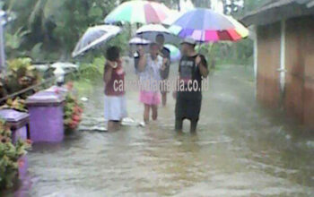 Lagi, Banjir Rendam Puluhan Rumah Warga di Babakan Pangandaran