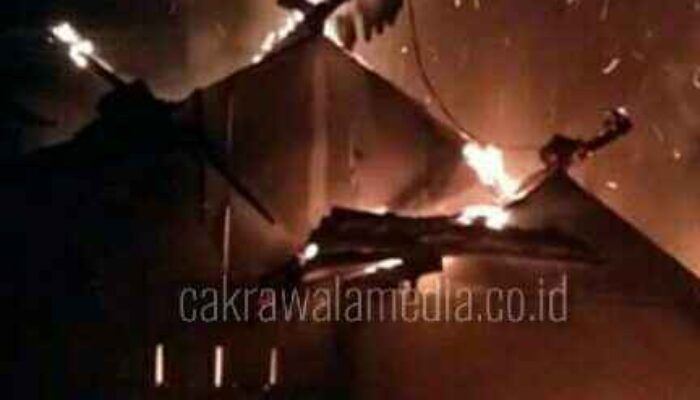 Diduga Berasal Dari Obat Nyamuk, Sebuah Rumah Permanen Ludes Terbakar