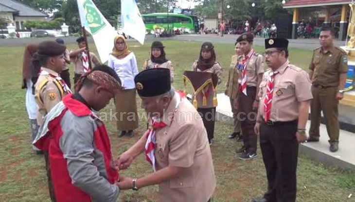 Wabup Pangandaran Lepas Ratusan Peserta Raimuna Jabar ke-13