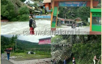 Angin Puting Beliung Porak Porandakan Sejumlah Rumah di Tasikmalaya