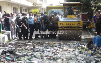 3.500 Botol Miras dan 5.000 Butir Pil PCC Dimusnahkan