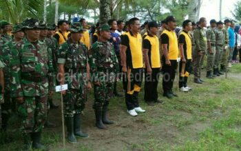 Peringati Hari Juang Kartika Ke-72, Koramil 1320 Pangandaran Gelar Bersih-Bersih Pantai