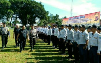 Polres Ciamis Gelar Apel Siaga Operasi Lilin Lodaya di Alun-Alun Parigi