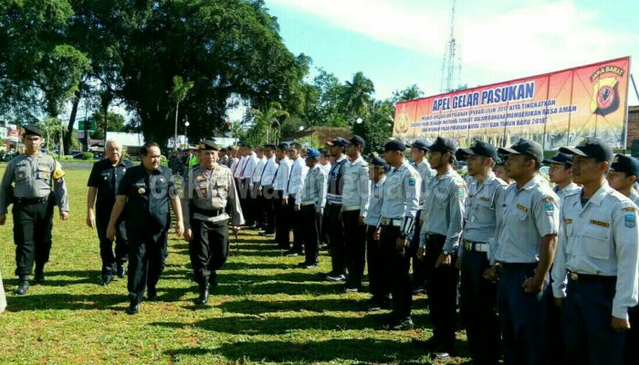 Polres Ciamis Gelar Apel Siaga Operasi Lilin Lodaya di Alun-Alun Parigi