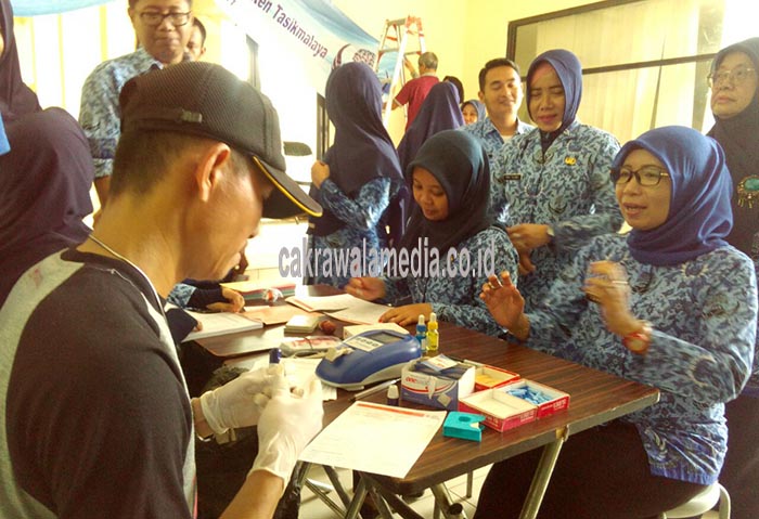 Peringati Hari Jadi Korpri, Setda Kabupaten Tasikmalaya Gelar Donor Darah