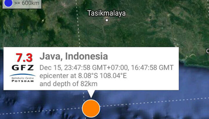Semalam, Jawa Barat Diguncang Gempa