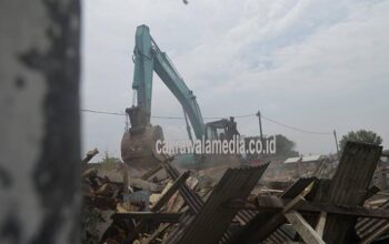 Sering Dipakai Tempat Maksiat, Eks Terminal Cilembang Diratakan
