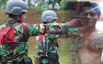 Tak Terima Dilerai  Anggota TNI, Preman Bertato Bacok  Anggota Brigif 13 Galuh