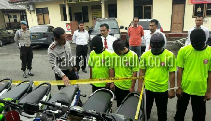 Polisi Ungkap Sindikat Curanmor Wilayah Selatan Tasikmalaya