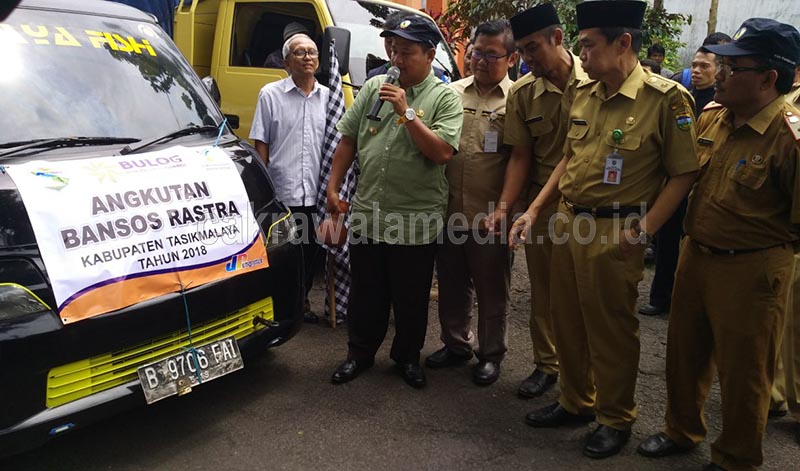 Jaga Kestabilan Harga, Pemkab Tasik Salurkan Bansos Rastra