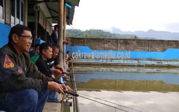 Jalin Silaturahmi, Yusup Ajak Jurnalis Mancing Bersama