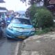Kecelakaan Tunggal, Taxi Tabrak Pembatas Jalan